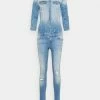 ONLY Tall ONLJULIA 3/4 DESTROY TALL - Jumpsuit - Light Blue Denim -ONLY Tall Shop 003e5cf6764d461cb181763b2ec78bec