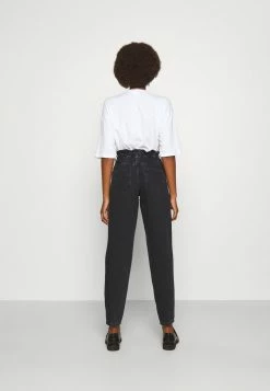 ONLY Tall ONLCUBA LIFE HW SLOUCHY DOT - Straight Leg Jeans - Black Denim -ONLY Tall Shop 02f9545806164d4aa44443f62dbab460