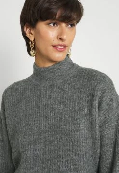 ONLY Tall ONLKARINNA HIGHNECK - Jumper - Medium Grey -ONLY Tall Shop 03c27a42bd86403bb7c9df0c0babf60f