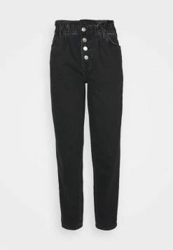 ONLY Tall ONLCUBA LIFE HW SLOUCHY DOT - Straight Leg Jeans - Black Denim -ONLY Tall Shop 06242b5c48bd44379d9f42ada4573bad