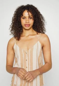 ONLY Tall ONLOHIO STRAP STRIPE - Top - Moonbeam/tobacco Brown -ONLY Tall Shop 09c7fbbe0b8947a2af4e4da83c542755