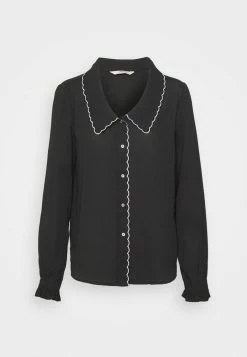 ONLY Tall ONLGABRIELLA SCALLOP - Button-down Blouse - Black