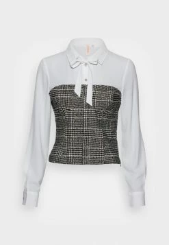 ONLY Tall ONLVALENCE CORSET - Blouse - Black/cloud Dancer