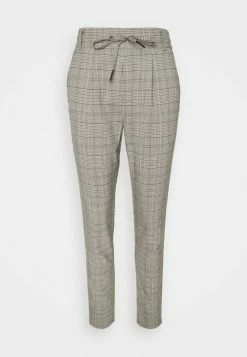 ONLY Tall ONLPOPTRASH EASY THINK CHECK - Trousers - Blackdark Grey/cloud Dancer -ONLY Tall Shop 0baff578f7f14388b5f6d72af81ec06f