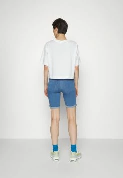 ONLY Tall ONLRAIN LIFE MID LONG - Denim Shorts - Medium Blue Denim -ONLY Tall Shop 0d2c90a86d5448138c4bac5b97020950