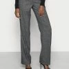 ONLY Tall ONLPOPTRASH SUKI WIDE CHECK - Trousers - Black -ONLY Tall Shop 112540b63e444c5d9ada6046092bb769