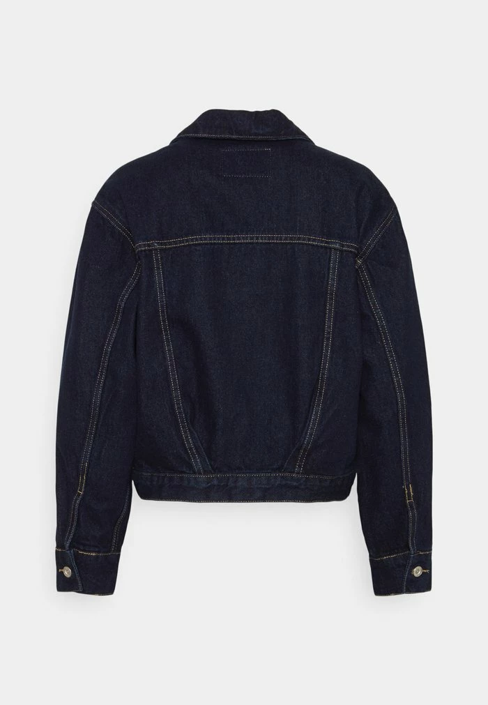 ONLY Tall ONLJAGGER LIFE PLEAT JACKET - Denim Jacket - Dark Blue Denim 4 ONLY Tall ONLJAGGER LIFE PLEAT JACKET - Denim Jacket - Dark Blue Denim - Image 2