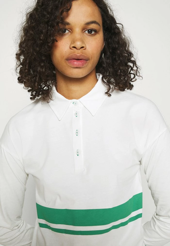 ONLY Tall ONLLIMA - Polo Shirt - White/green 7 ONLY Tall ONLLIMA - Polo Shirt - White/green - Image 5