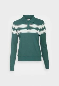 ONLY Tall ONLINCBEATE STRIPE TEE - Polo Shirt - Mallard Green With Cloud Dancer -ONLY Tall Shop 13bd1d270a644b60ae2ef1d110582721