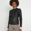ONLY Tall ONLMELISA JACKET - Faux Leather Jacket - Black