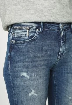 ONLY Tall ONLISA ZIP ANK - Jeans Skinny Fit - Dark Blue Denim -ONLY Tall Shop 155ec1b0eef8483b9b39e139e57ee014