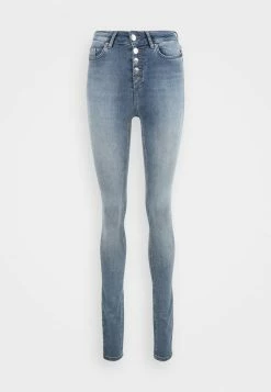 ONLY Tall ONLBLUSH LIFE BUTTON - Jeans Skinny Fit - Medium Blue Denim