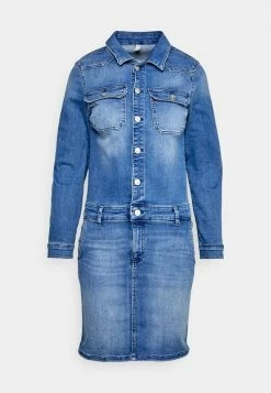 ONLY Tall ONLBLUSH LIFE DRESS - Denim Dress - Light Blue Denim