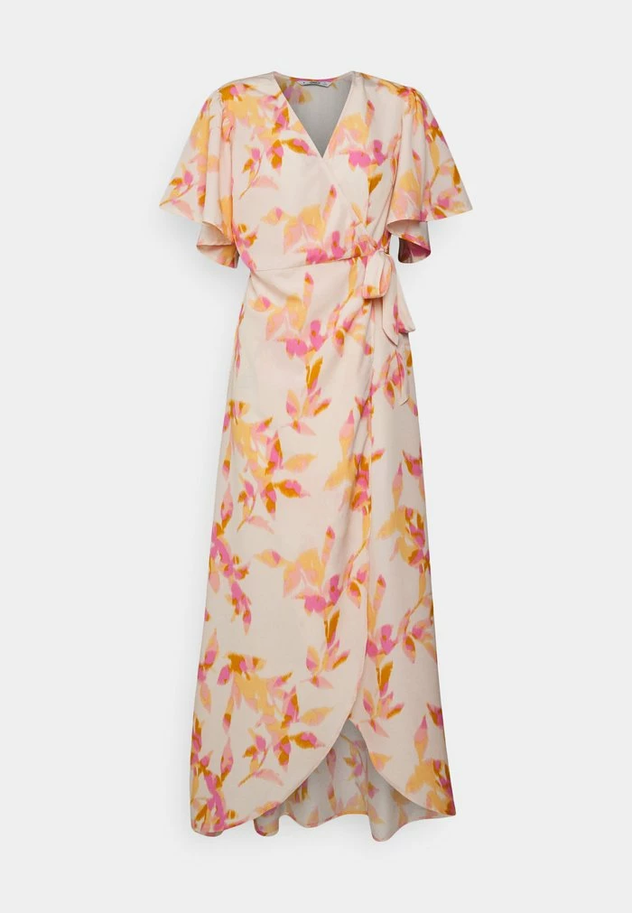 ONLY Tall ONLELEANOR LIFE WRAP ANKLE DRESS - Maxi Dress - Silver Peony /blurry Leafs 3 ONLY Tall ONLELEANOR LIFE WRAP ANKLE DRESS - Maxi Dress - Silver Peony /blurry Leafs