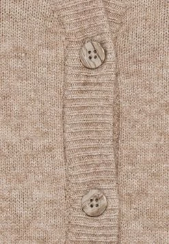 ONLY Tall ONLLEVA PUFF CARDIGAN - Cardigan - Beige Melange -ONLY Tall Shop 1fe710654e724eedb5d4fcf9a360492e