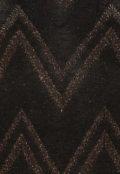 ONLY Tall ONLNICKY LIFE GLITTER - Jumper - Black/dark Gold-coloured -ONLY Tall Shop 2040f02118074464b1fdc020bff6b9fd