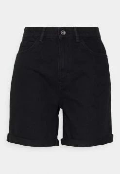 ONLY Tall ONLVEGA LIFE MOM SHORTS - Denim Shorts - Black Denim