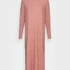 ONLY Tall ONLLEVA NECK LONG DRESS - Jumper Dress - Dusty Rose Melange