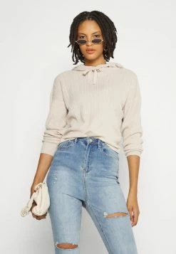 ONLY Tall ONLSHELLY HOOD - Jumper - Moonbeam -ONLY Tall Shop 23ddb0f7f3a2460982266eefb0e7fca8