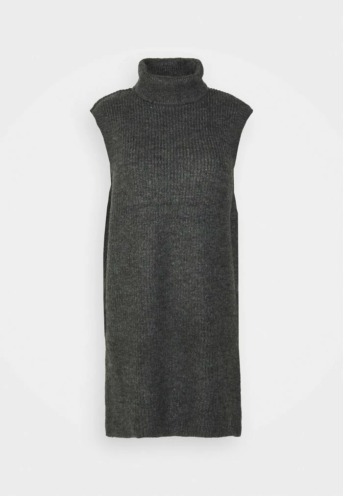 ONLY Tall ONLCORA LONG ROLLNECK VEST - Jumper - Dark Grey Melange 7 ONLY Tall ONLCORA LONG ROLLNECK VEST - Jumper - Dark Grey Melange - Image 5