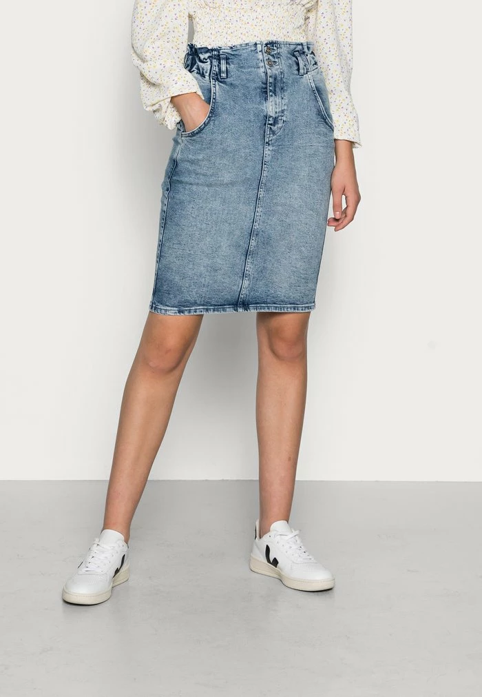 ONLY Tall ONLINC MILLIE ELAS WAISTBAND REA - Denim Skirt - Light Blue Denim 3 ONLY Tall ONLINC MILLIE ELAS WAISTBAND REA - Denim Skirt - Light Blue Denim