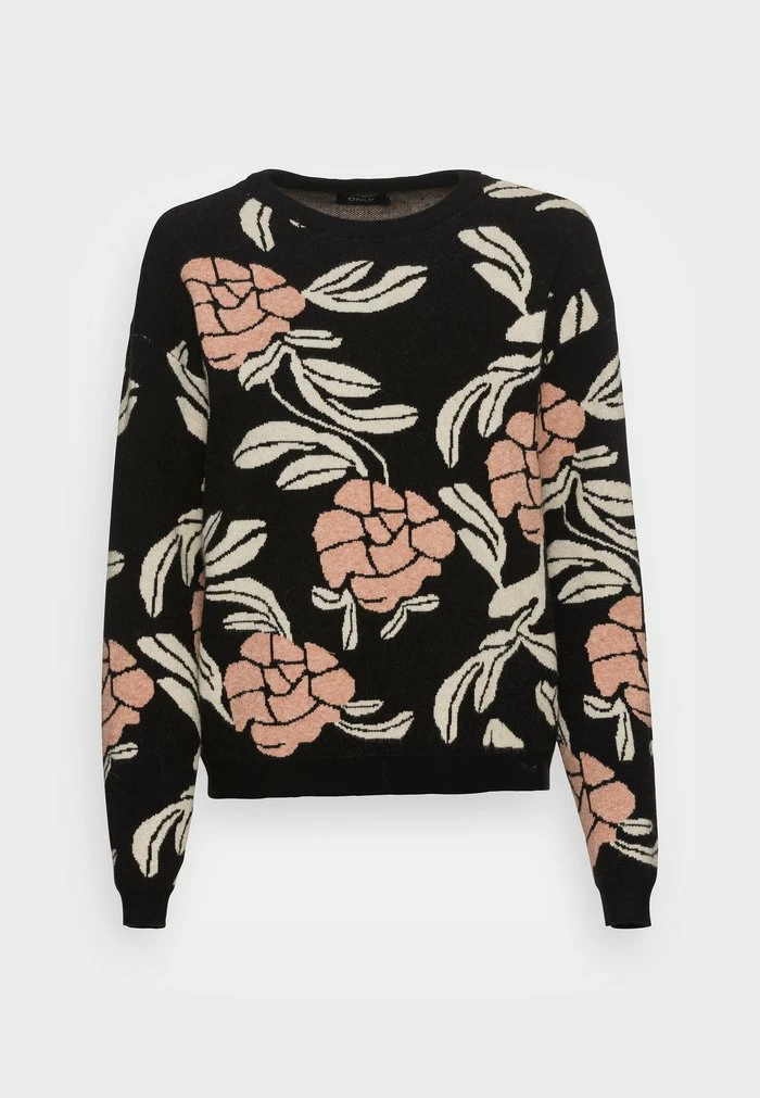 ONLY Tall ONLLESLY FLOWER - Jumper - Black 3 ONLY Tall ONLLESLY FLOWER - Jumper - Black