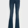 ONLY Tall ONLROYAL LOW WAIST SWEET FLARED - Flared Jeans - Dark Blue Denim