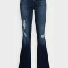 ONLY Tall ONLTIGER WIDE - Bootcut Jeans - Dark Blue Denim -ONLY Tall Shop 289b4ae3fbda4df887ffa26b57cbfee7