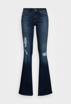 ONLY Tall ONLTIGER WIDE - Bootcut Jeans - Dark Blue Denim