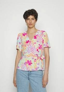 ONLY Tall ONLLINA WRAP - Blouse - Pastel Turquoise