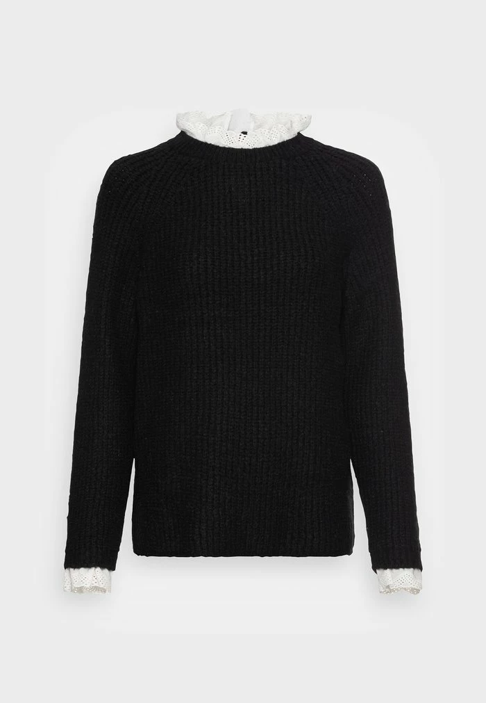 ONLY Tall ONLCILA MIX HIGHNECK - Jumper - Black 3 ONLY Tall ONLCILA MIX HIGHNECK - Jumper - Black