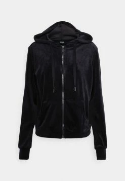 ONLY Tall ONLREBEL ZIP HOOD - Zip-up Sweatshirt - Black -ONLY Tall Shop 303086567f6a40a4ae27e7984da2609e