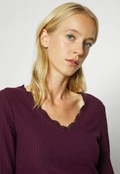 ONLY Tall ONLNELLA V NECK - Jumper - Winetasting -ONLY Tall Shop 326dc380e53047fe8a0fd3fc55306467