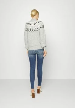 ONLY Tall ONLISA ZIP ANK - Jeans Skinny Fit - Dark Blue Denim -ONLY Tall Shop 32c21cfdfa4d4e9492a4e27b3e62034d