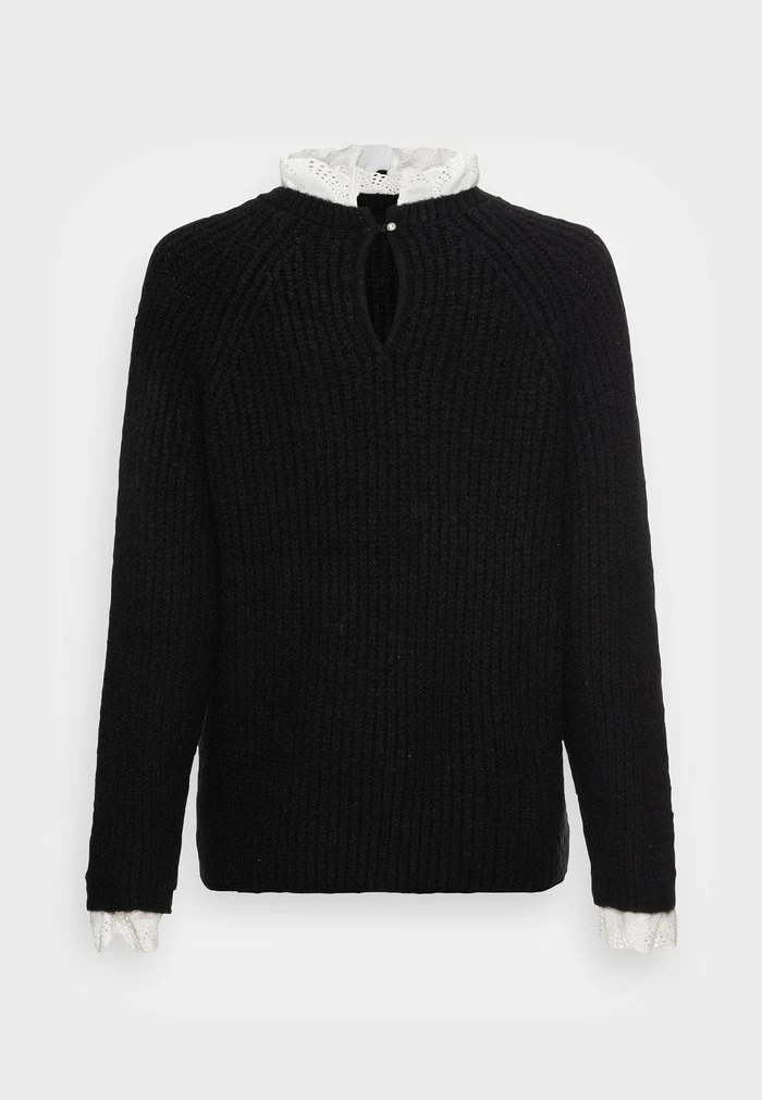 ONLY Tall ONLCILA MIX HIGHNECK - Jumper - Black 4 ONLY Tall ONLCILA MIX HIGHNECK - Jumper - Black - Image 2