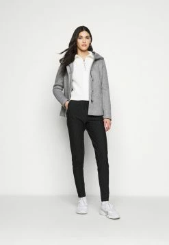 ONLY Tall ONLPOPTRASH PINSTRIPE FRILL PANT - Trousers - Black/white -ONLY Tall Shop 341ed160aa714860b19754ec69d8dd50