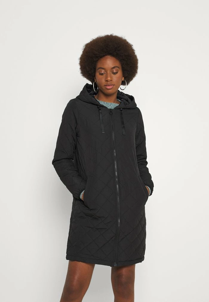 ONLY Tall ONLSANNE QUILTED LONG JACKET - Winter Coat - Black 3 ONLY Tall ONLSANNE QUILTED LONG JACKET - Winter Coat - Black