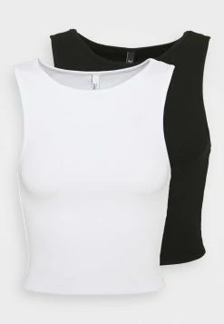 ONLY Tall ONLKENYA CROPPED 2 PACK - Top - Black/white