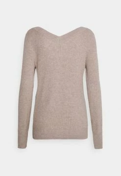 ONLY Tall ONLKATIA V NECK - Jumper - Beige -ONLY Tall Shop 38406fed7c454390a5691f290aef5f65