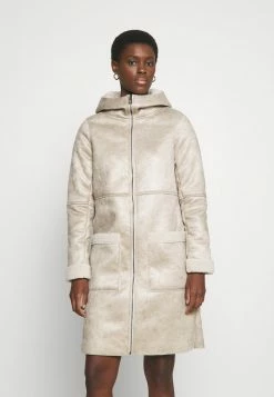 ONLY Tall ONLALBERTE BONDED COAT - Short Coat - Pumice Stone