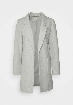 ONLY Tall ONLBAKER LINEA COATIGAN - Short Coat - Light Grey Melange