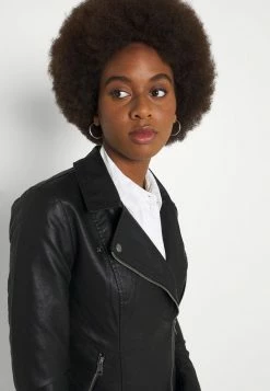 ONLY Tall ONLMELISA BIKER - Faux Leather Jacket - Black -ONLY Tall Shop 4896bd348e714e03849f13893ebff773