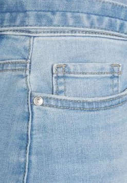 ONLY Tall ONLHUSH LIFE MID PAPERBAG SKIRT - Denim Skirt - Medium Blue Denim -ONLY Tall Shop 495f4be25ce24041a39effff5fcf6afc