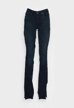 ONLY Tall LIFE MID FLARED SLIT - Slim Fit Jeans - Blue Black Denim -ONLY Tall Shop 4a3baa94b19241cf81f295ba57ae12a6