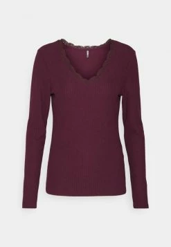 ONLY Tall ONLNELLA V NECK - Jumper - Winetasting -ONLY Tall Shop 4c4942fa91ef42baafff059f44dd42fb