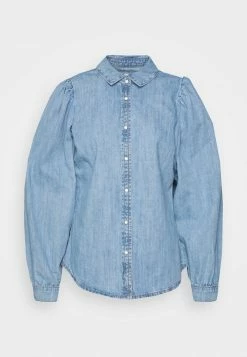 ONLY Tall ONLROCCO LIFE SHIRT - Button-down Blouse - Medium Blue Denim