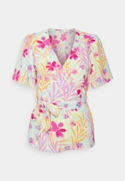 ONLY Tall ONLLINA WRAP - Blouse - Pastel Turquoise -ONLY Tall Shop 4d1a4ce67a904db1ab3bfdd0df689c5d