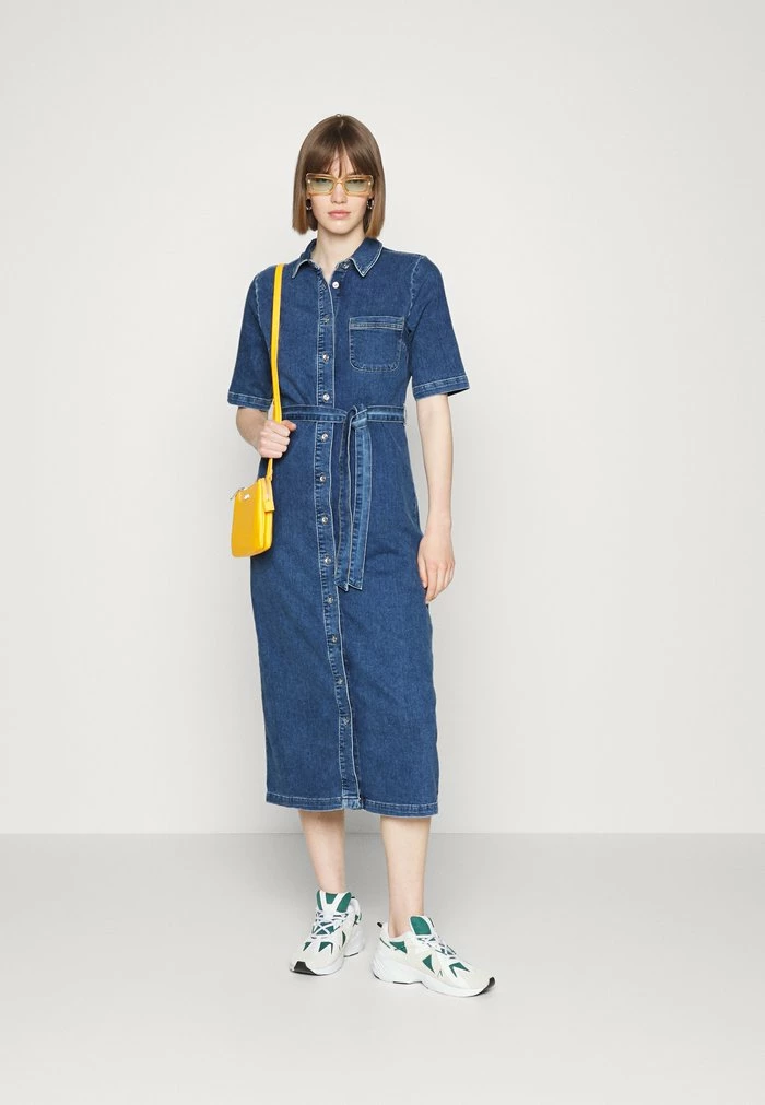 ONLY Tall ONLMIRIAM LIFE DRESS - Day Dress - Medium Blue Denim 4 ONLY Tall ONLMIRIAM LIFE DRESS - Day Dress - Medium Blue Denim - Image 2