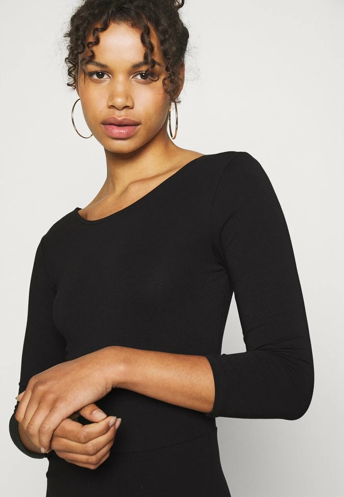 ONLY Tall ONLLIVE LOVE LACE UP SKATER DRESS - Jersey Dress - Black 6 ONLY Tall ONLLIVE LOVE LACE UP SKATER DRESS - Jersey Dress - Black - Image 4