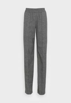 ONLY Tall ONLPOPTRASH SUKI WIDE CHECK - Trousers - Black -ONLY Tall Shop 53a6e624c2f74f79b3cb4be721bdad35